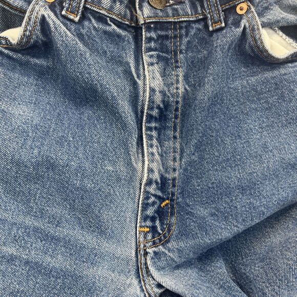 Levis 20505 0217 Jeans Mens 36x32 Denim Orange Tab Vintage 70s 80s USA Made 505 - Picture 7 of 16